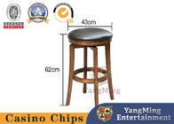 Customized Imported Solid Wood Swivel Dining Bar Chair Casino Poker Club High Chair