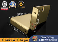 Brand New Stainless Steel Metal Gold Playing Card Holder Casino Card Upright Sign Holder
