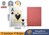 Texas Hold'Em Plastic Cards, Red And Blue Printed In Stock, Can Be Designed And Customized