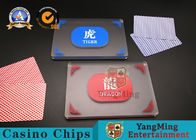 Gambling Club Cards Accessories Dragon Tiger Gambling Table Texas Chips Discard Marker Environmentally Friendly YM-SB02