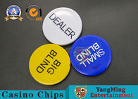 50*6mm Casino Game Accessories Texas Poker Vip Club Dealer Big Blind Small Button Casino Table Dedicated
