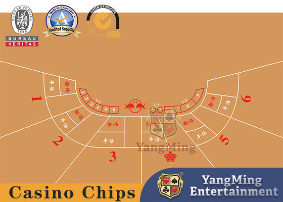 Southeast Asian Casino Poker Tablecloth Style Customized Semi-Circle Bull Poker Design