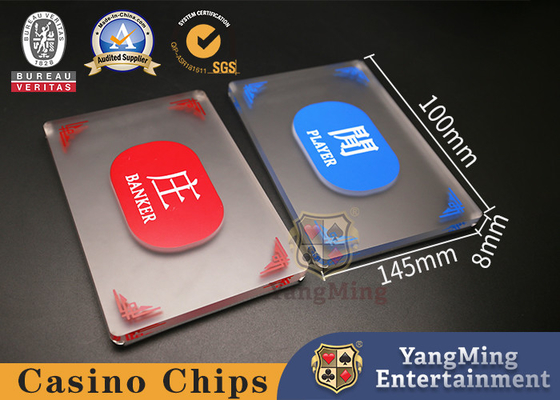 Baccarat Gaming Table Accessories Casino Credit Marker 8mm Thickness