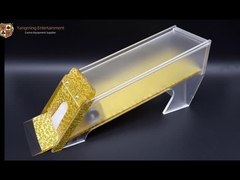 Plattform-Schürhaken-Kasino-Tabellen-Händler Texas Poker Baccarat Polished Golds 8 nehmen kundenspezifisches an