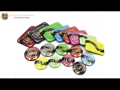 Chips Bakkarat-Texas Poker Casino Chips Acrylics Crystal Gilded Grid Anti-Counterfeit Poker