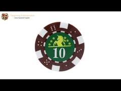 11.5g ABS Plastik- Texas BlackJack Clay Casino Poker Chip Set With UV-Mark And Case