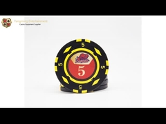 Neues besonders angefertigt 600 Stücken des Verein-Chips Texas Poker Table Game Chips stellte Aluminiumlegierungs-Kasten ein