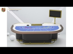 Kundengebundene Entwurfs-Standardspieltisch-7 Menschen Bakkarat-Schürhaken-Tabelle mit Metallfüßen