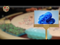 DY06-232 Zoll benutzerdefinierter Baccarat-Poker-Tisch Doppelseitiges HD-Display