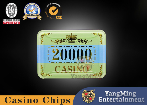 kaufen Kasino-Bakkarat-Tabellen-Acryl-Kristall-UVanti-fälschungs-Schürhaken Chips Can Be Customized Online-Herstellung