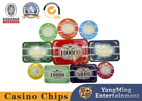 kaufen Schicht Crystal Acrylic Casino Poker Chip Macaos drei stellte das 760-teilige Goldstempeln UV ein Online-Herstellung