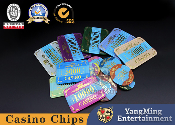 kaufen Gold überzog Schürhaken nach Maß Chips Acrylic Crystal Anti Counterfeit Online-Herstellung