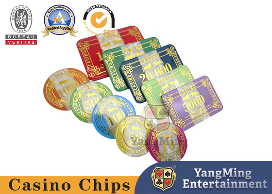 kaufen Drei Schicht-fertigte Acryl-Shell Pattern Texas Poker Chip-Satz-Bakkarat-Spieltisch 760 besonders an Online-Herstellung