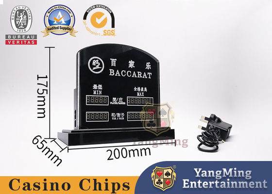 kaufen Transparente elektronische rote Karten-Bakkarat-Pokerspiel-Tabelle Bet Card der Kasino-Spiel-Zusatz-LED Online-Herstellung