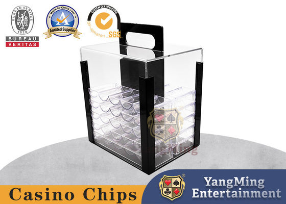 kaufen Starke Kasino-Spiel-Zusätze 1000 Yard-transparente verdickte tragbare Schürhaken-acrylsauertabelle Chip Box Online-Herstellung