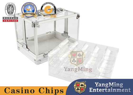 kaufen Acryl Pokerchip-Koffer mit 600 Chips Kapazität und 6 Aufbewahrungstabletts Online-Herstellung
