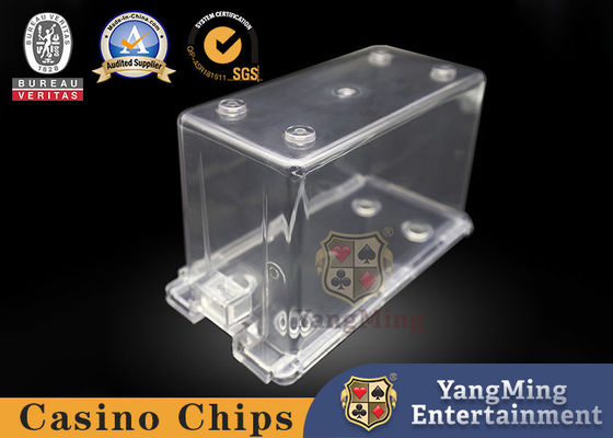 kaufen Transparente 8 acrylsauerpaare Schürhaken-Karten-Geschenkbox-Bakkarat-Kasino-Schürhaken-Tabellen-Händler-Karten-Kasten- Online-Herstellung