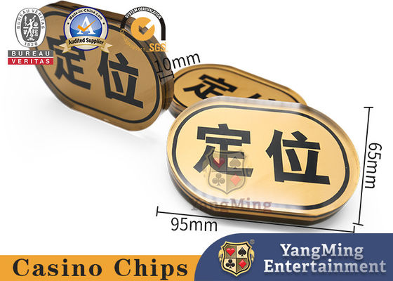 kaufen Gold Oval Positioning Card International Bull Poker Tischspiel Zubehör maßgeschneidert Online-Herstellung