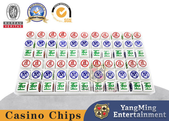 kaufen Weißes Casino-Spiel Zubehör ABS Plastik Baccarat Dragon Tiger Digital geschnitzt Dew Ball Poker Tisch Spiele Perlen Online-Herstellung