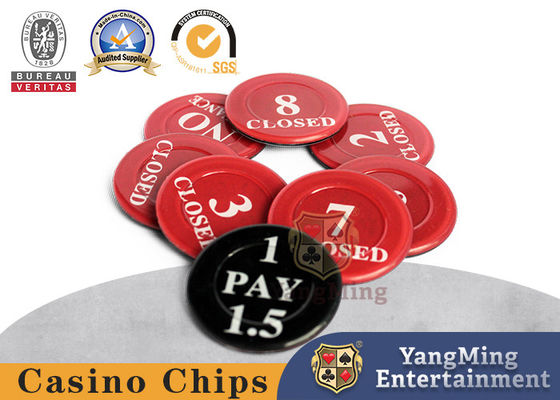 kaufen Acryl Niu Niu Poker Tisch Positionierung Code Chips für Casino Spiel Online-Herstellung