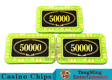kaufen Anti- Fälschungscrystal poker chips/rechteckiger Schürhaken Chips For Casino Online-Herstellung
