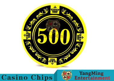 kaufen bunte Qualitäts-Pokerchips des Kasino-12g mit dem Kronen-Schirm bequem zu tragen Online-Herstellung