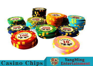 kaufen Durchmesser 11.8g Texas Holdem Metal Casino Poker Chips Round Shape With 40mm Online-Herstellung