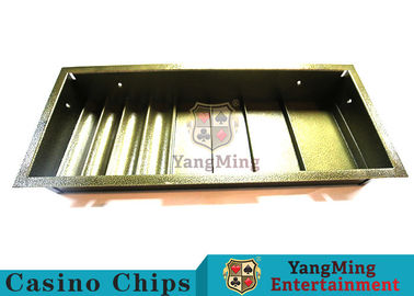 kaufen Schürhaken-Tabelle weihte den 1 Schicht-Schürhaken Chip Case Tray Double Lock bügeln quadratische Form-Reihe Metall-Chips Float Withs 4 ein Online-Herstellung