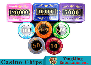 kaufen 730 PC Crystal Screen Style Roulette Chip eingestellt/Pokerspiel eingestellt im Aluminiumfall Online-Herstellung