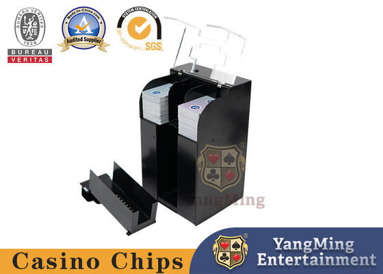 kaufen Individuell angepasste elektrische schwarze Kartenmischmaschine 8 Pair Texas Hold'Em Poker Kartenmischer Online-Herstellung