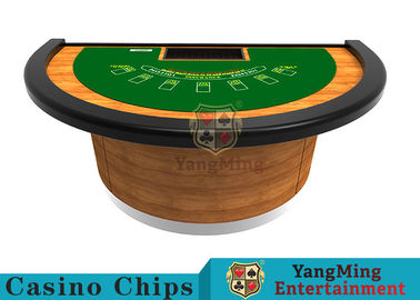 kaufen Halbkreisförmiger Entwurfs-Schwarz-Jack Poker Table Standard Casino-Spieltisch kann entworfen sein Online-Herstellung