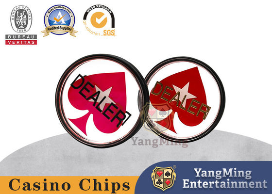 kaufen Transparente Akryl Positionierung Kartenhändler Marke Texas Hold'Em Kartenspiel Runde Gravur Online-Herstellung