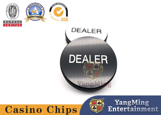 kaufen Schwarz-Weiß Texas Dealer Plastik ABS Doppelseitig geschnitztes Poker-Tischspiel Online-Herstellung