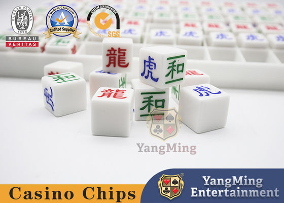 kaufen ABS Glanz Casino Spiel Zubehör Kunststoff Tautropfen Baccarat Dragon Tiger Digitale Gravur Poker Tischspiel Online-Herstellung