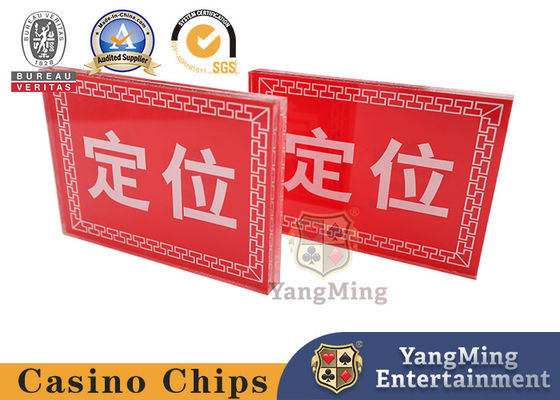 kaufen Akryl Positioning Card Square Red Bull Baccarat Texas Hold'em Poker Tischspiel Online-Herstellung