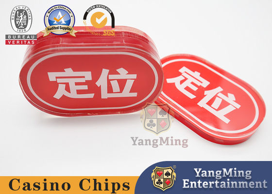 kaufen Positionierungskarte ovaler Design Acryl Red Bull Poker Spieltisch Karte Anpassung Online-Herstellung