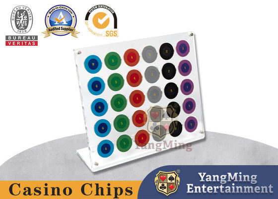 kaufen Ganz neu, vollständig transparent, 30-teiliges Poker-Chip-Rack, rundes Chip-Casino-Tisch-Chip-Rack Online-Herstellung
