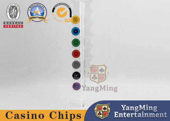 kaufen Macau Casino Vertikal 16 Chip Halter Transparentes Acryl Design 40mm Runde Poker Chips Online-Herstellung