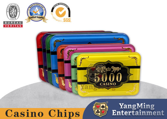 kaufen Custom Casino Tisch Baccarat Drachen Tiger Acryl Kristall Gold beschichtet Poker Chips Münzen Online-Herstellung