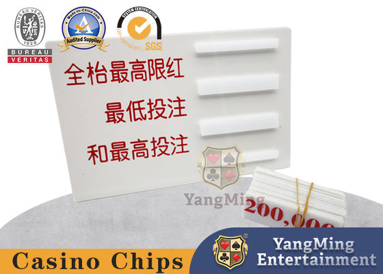 kaufen Baccarat Banker Player Limited Sign Rot Karte Weiß Acryl Plastik individuell gestaltetes Poker-Tischspiel Online-Herstellung