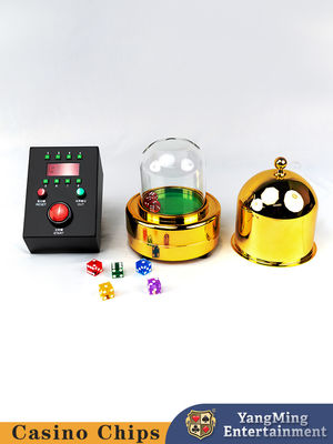 kaufen Custom Electric Dice Cup, Black Control Box, Größe Poker Tisch für glänzendes Gold Casino Online-Herstellung