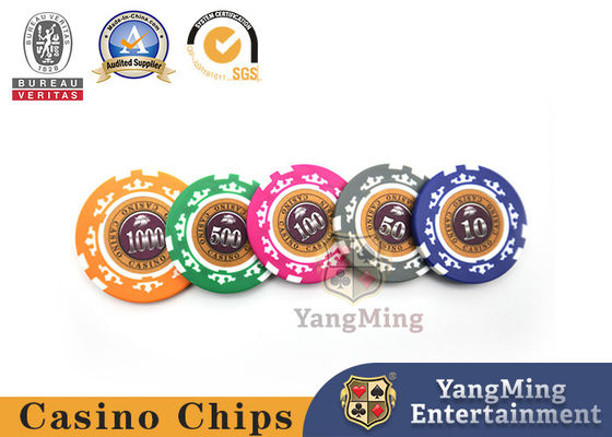 kaufen Baccarat Texas Casino Tisch Customized ABS Clay Poker Chip Set mit Film Design Online-Herstellung