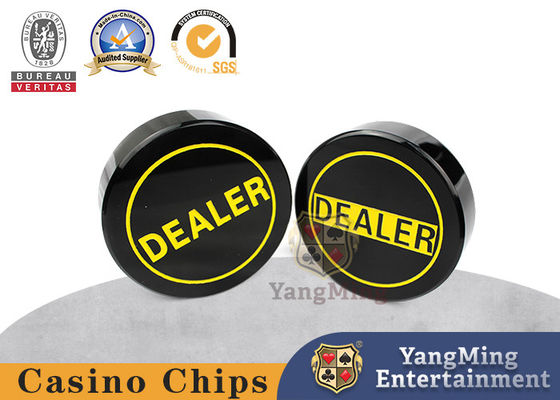 kaufen Gelbe Skulptur-Texas Poker Dealer Button For-Kasino-Schürhaken-Gesellschaftsspiele benutzen Zusätze, Acryl-75mm Händler-Karte zu ordnen Online-Herstellung