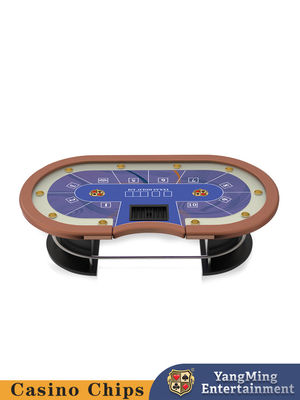 kaufen Eben entworfene Texas Casino Table Competition Oval-Metallschritt-Schürhaken-Club-Tabelle Online-Herstellung