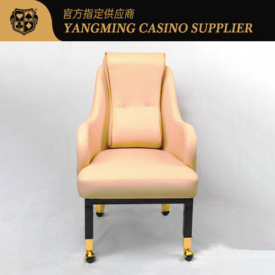 kaufen Luxus angepasster Wynn Macau Casino Spieler Stuhl Baccarat Spielstuhl mit Rädern Online-Herstellung