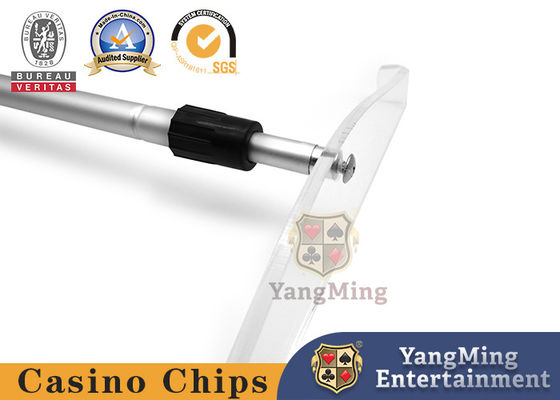 kaufen Roulettekessel-Spieltisch Chips Casino Game Accessories 2 - Abschnitt-Teleskop-Aluminiumschürhaken Chip Rake Online-Herstellung