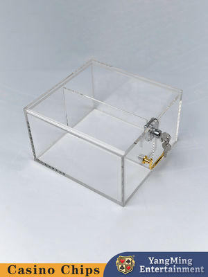 kaufen Durchsichtige Verdickte Acryl-Zwei-Gehäuse Chip Case Casino-Club Poker-Tisch-Spiel-Tisch Top Chip Case Online-Herstellung