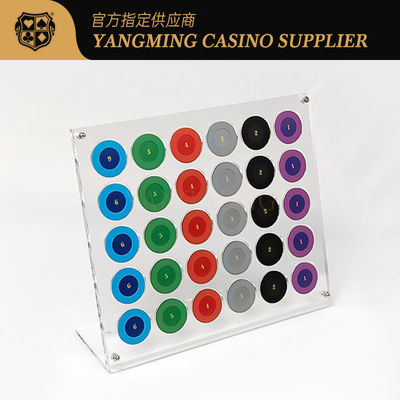 kaufen Großhandel angepasste 30 Stück Acryl Transparent Chip Display Stand für Casino Roulette Tischspiel Online-Herstellung