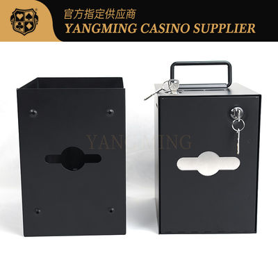 kaufen Casino Standard Schwarzmetall-Sperrkasten für Casino-Club-Pokerspiele Online-Herstellung