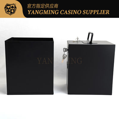 kaufen Hot Sale Casino Tipp Box Zubehör Große Eisen-Metall-Geld-Box mit Schloss für Casino Glücksspiel Poker-Spiele Online-Herstellung